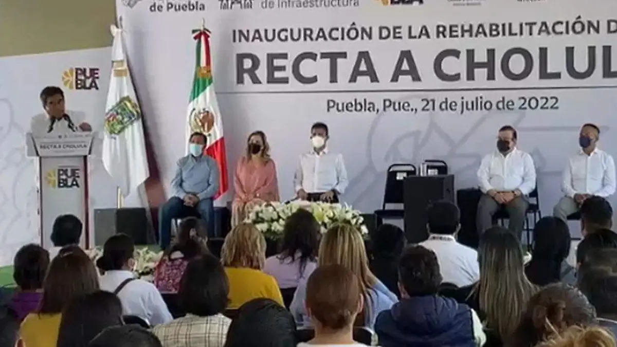 Inauguran nueva cara de la vialidad Recta Puebla-Cholula